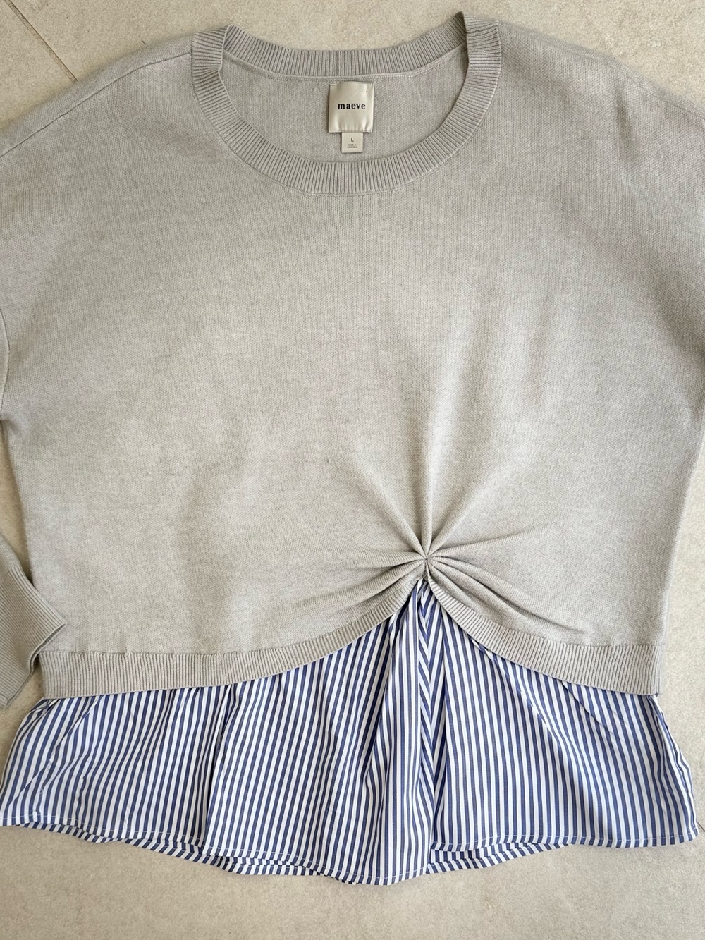 MAEVE The Gemini Twofer Pull Over Sweater